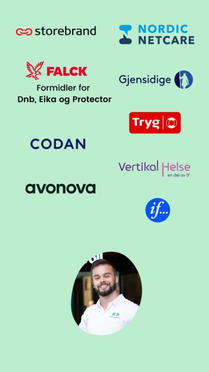 Kroppskontroll helseforsikring sidevisning